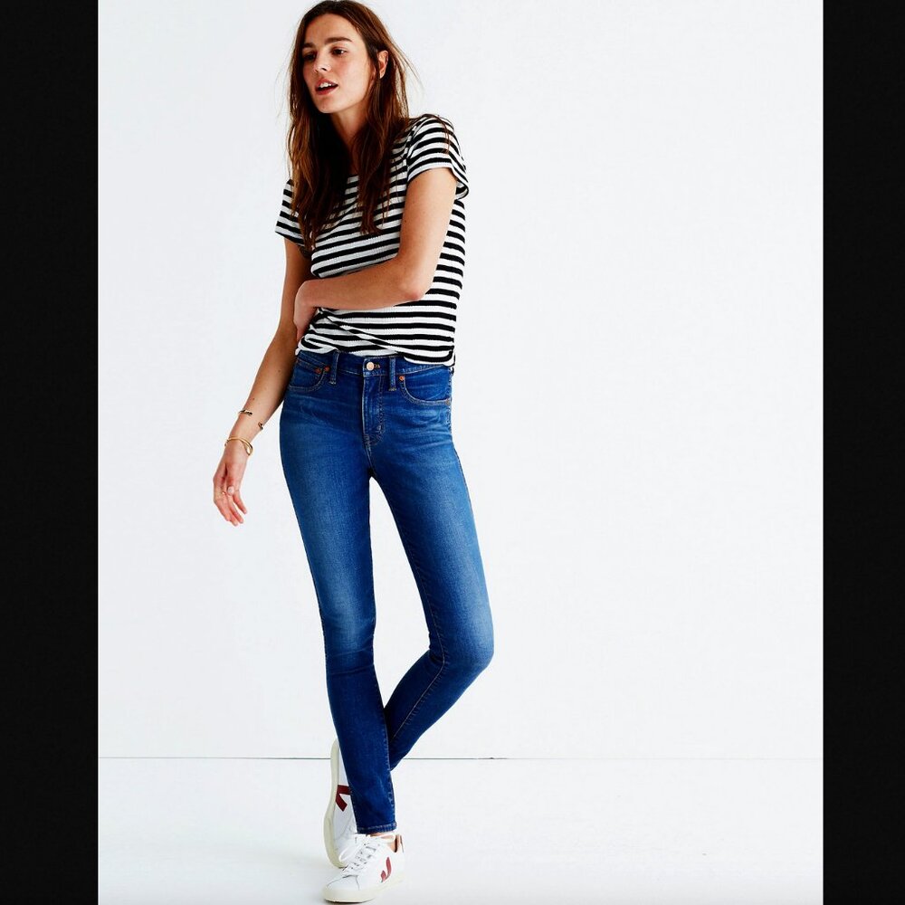 Madewell Medium/Dark Wash Skinny Jeans